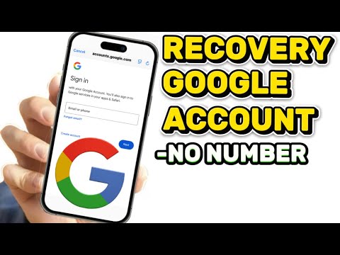 How to Recover Gmail Account WITHOUT Number AND Password!