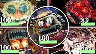 FNAF Secret of the Mimic - All BIG TOP (DJ Music Man) Scenes With Healtbars