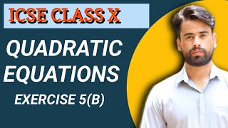 QUADRATIC EQUATIONS/ CLASS X/ MATHEMATICS/ ICSE#mathematics #cbseclassvideos #icsesolution #class10