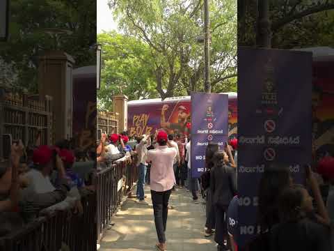 RCB Team entering Chinna Swamy Stadium | RCB UNBOX 2025 IPL