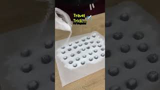 Carry your toothpaste covered in baking soda everywhere #shorts #tipsandtricks #travel #tips #tricks