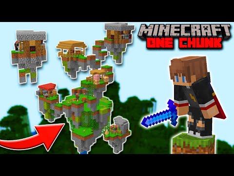 I Built A FLOATING ISLAND CITY In My One Chunk Minecraft World! (Ep. 3)