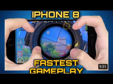 Pubg mobile test on iphone 8 ( fastest  gameplay ) #IBADBacha