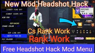 Free Fire Headshot Hack _ Antiban Hack _ Rank Work _ Free Fire New Mod Menu Hack _ Live Proof
