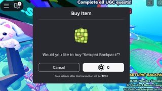 Sniping Ketupat Backpack #2387 (Free UGC Limited)