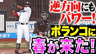 【春が来た！】ポランコ『逆方向にパワフルアーチ！気温とともに打撃も急上昇！』