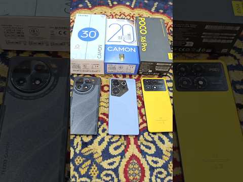 Poco X6 Pro Vs Tecno Camom 30s vs Tecno Camom 20 Premier | Speed Test