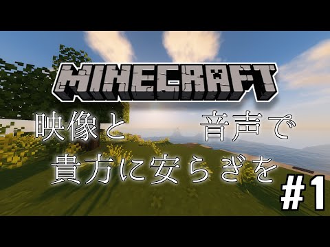 Minecraft【サバイバル配信#1】貴方に安らぎ、与えます。※声無し　影mod 音modあり