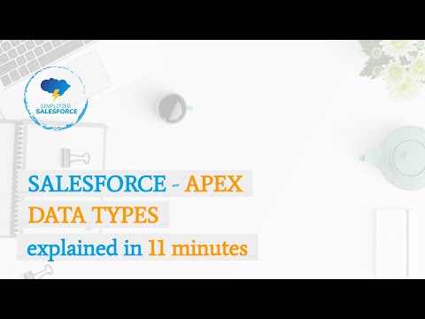 Salesforce - Apex - Data Types explained in 11 minutes | String, Integer, Date Time, Set, List, Map