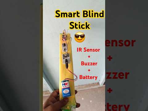 Smart Blind Stick Using IR Sensor 😎 | IoT-based Projects #electronicproject #shorts