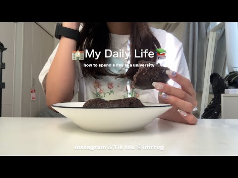 VLOG:大学生学校が始まった平日に密着🎀久々に朝から行動.友達と遊ぶ日.課題＆編集に追われて毎日充実する日々