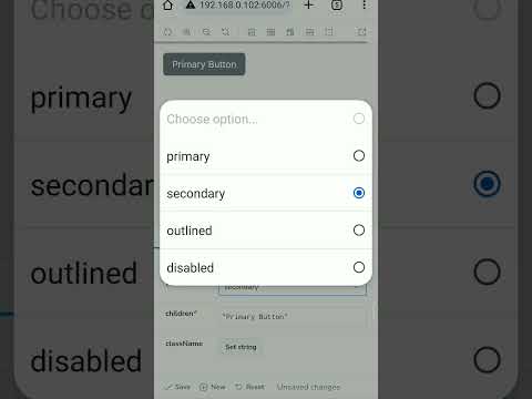 Testing Button component