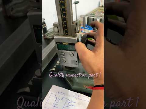 Quality inspection of a job| Baker height gauge accuracy| #trending#viral#mechanical#engineering