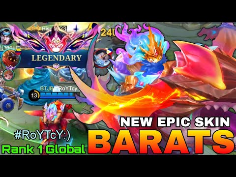 New EPIC Skin Scalding Predator Barats BadStart Comeback - Top Global Barats by #RoYTcY:) - MLBB