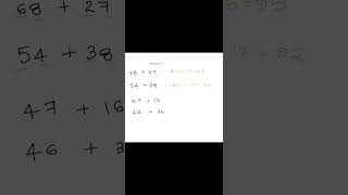 Addition of 2 digits in seconds! #maths #addition #mathtricks #speedmathstricks