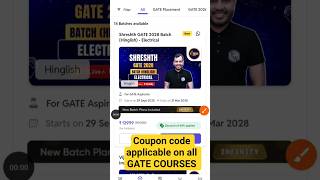 GATE ELECTRICAL 2028 BATCH COUPON CODE PHYSICSWALLAH #physicswallah #gateexam #gateelectrical #pw