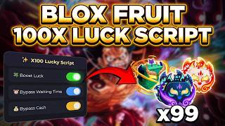 🧠 Blox Fruits 100X Lucky Script 2026 | Super Boost Luck + Fast Rolls | Free No Key