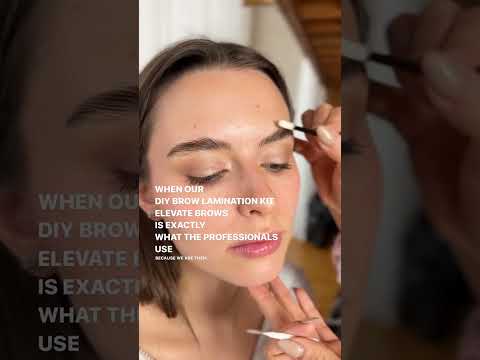 Our DIY Brow Lamination Kit is EXACTLY What the PROFESSIONALS USE#Shorts#elevatebrows#browlamination