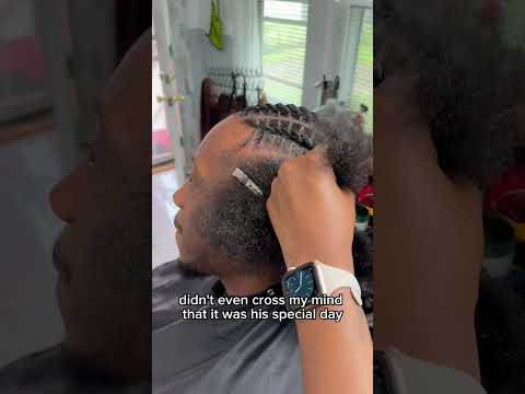 My male clients have all the hair fr #protectivestyles #naturalhair #hair #stitchbraids #flattwist