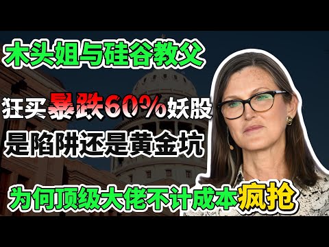 注意：木头姐和硅谷教父暗中狂买这只暴跌60%的妖股，是陷阱还是黄金坑？为何顶级大佬不计成本疯抢？背后真相颠覆你的投资观！#美股 #ark #投資 #英伟达 #加密货币