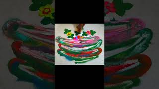 mahashivratri special flower rangoli|shivratri muggulu|maasi madham kolam|rangoli art#short