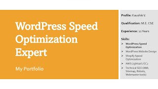 WordPress Speed Optimization Service by Expert - My Portfolio - GTMetrix, Google Page Speed Insights