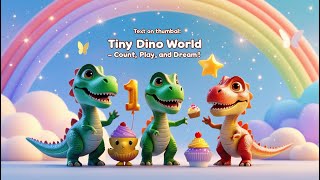 Tiny Dino Song | Learn 1 to 10 Dinosaur counting for Kids  #countingforkids #kidslearning #dino