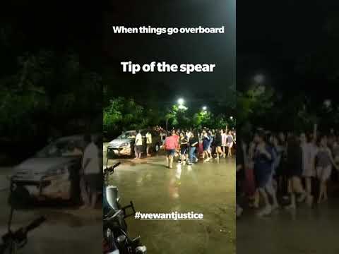 Srm protest  news about lift man masturbate in front of  girl