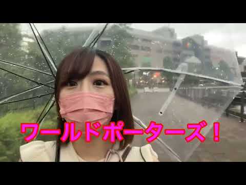 【ノーブラ散歩NBS】横浜みなとみらいの散歩でびちょ濡れ・・