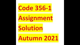 code 356 assignment solution autumn 2021| aiou | autumn 2021| 356-1| aiou solved assignments