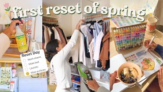 reset with me for spring!🌷🫧 (+ cozy hobby time)