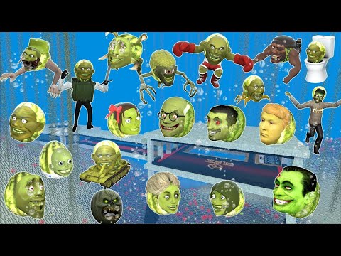 UNDERWATER SPARTAN KICKING ALL LIN GANG MELON ARMY TITAN SNAKE CARRIER BOXER NUEROMEL In Garry's Mod