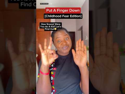 Put a finger down, Childhood fear edition #shorts #fingerdown #fear #putafingerdown