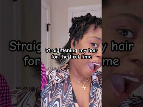 Straight hair #shortfeed #hair #type4hair #straightening #afrohair #silkpress #silkpressnaturalhair