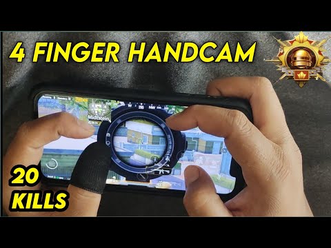 20 kills 4 Finger Handcam / 4 Finger Gyroscope / Solo Vs Squad / pubg mobile