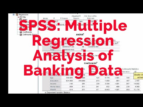 Multiple Regression Analysis in SPSS using Bank Data: Step-by-Step Tutorial