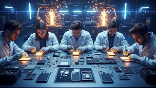 “Inside the Smartphone Factory: How Phones Are Repaired by 5 Expert Technicians!”