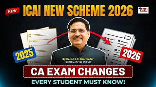 CA Exam Changes for 2026: The ICAI's New Scheme Rules Every Student Must Know! 😱