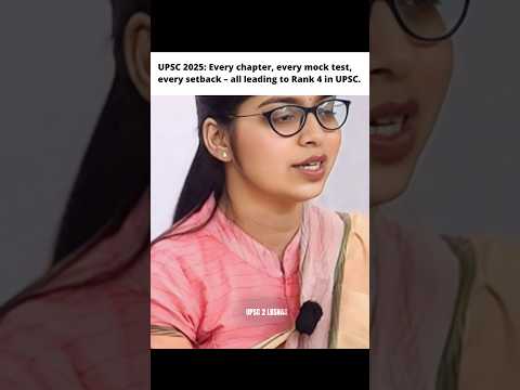 "From Zero to Rank 4: The INSANE UPSC Journey | UPSC 2 LBSNAA | #shorts