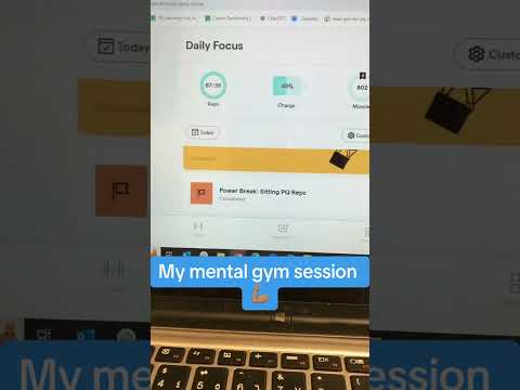 My mental #gym session