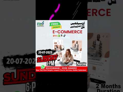 𝑱𝒐𝒊𝒏 𝑬-𝑪𝒐𝒎𝒎𝒆𝒓𝒄𝒆 𝑭𝑹𝑬𝑬 𝑫𝒆𝒎𝒐 𝑪𝒍𝒂𝒔𝒔 ##EcommerceTraining #Draz #Shopify #tiktok #tiktokshop #amazon #free