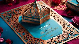 Royal Muslim Wedding Invitation 3D Slideshow