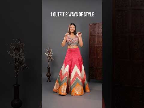 1 Outfit, 2 Ways | Dupatta & Saree Drape on Lehenga Choli