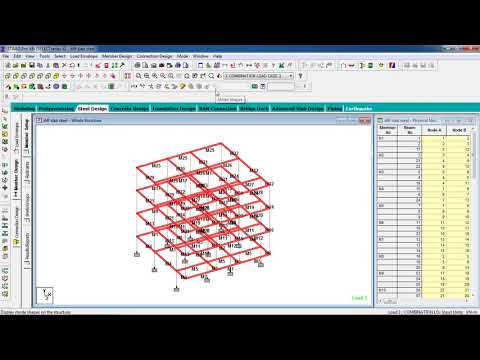 Day 42 STAAD Pro Tutorials   Design Different Slabs including Cantilever of Steel Build