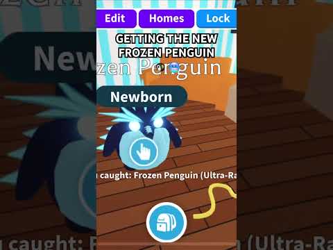 I got the new frozen penguin!!!🐧 🥶 #adoptme #adoptmelure