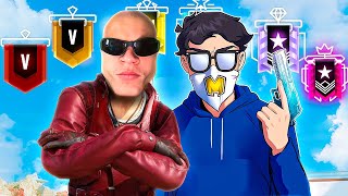 Jynxzi & Marley 2v2 Vs EVERY Rank (Rainbow Six Siege)