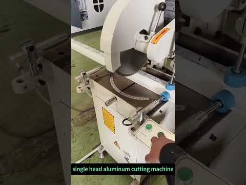 Cutting aluminum, PVC or UPVC at any angle #machine #windows #doors #pvc #aluminum #upvc