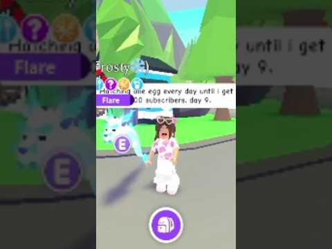 Hatching one egg every day until I get 1,000 subscribers. Day 9. #moreeggs #adoptme #1000subscribers