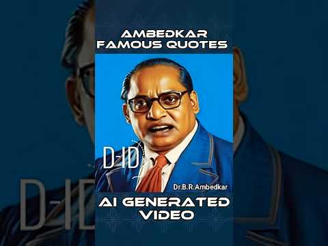 जीवन लम्बा होने की बजाये महान होना चाहिए | बाबासाहेब अंबेडकर के विचार | AI Generated Video
