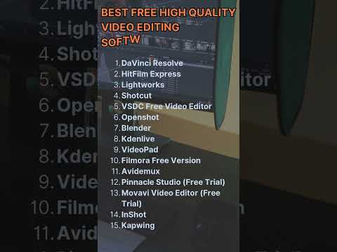 best free high quality video editing software for PC